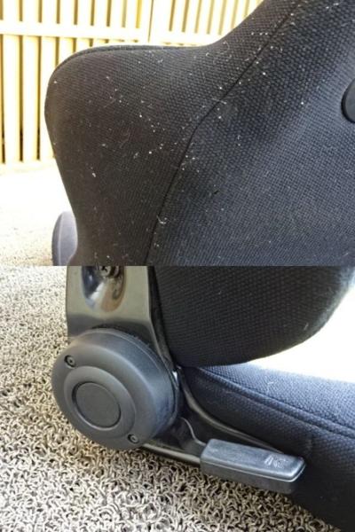 社外 セミバケットシート セミバケ 底止め 右側レバー式 汎用品