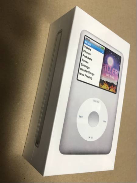 【新品】iPod classic 160GB MC293J／シルバー 未開封 ケース付