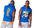 ★取り寄せ★ZUMBA/ズンバ/Zmoji Sleeveless Hoodie/Blue