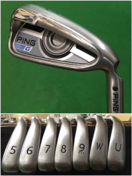 PING Gアイアン 7本セット（MCI BLACK 100-S & MCI SOLID 105）