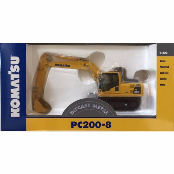 1⁄50 KOMATSU PC200-8 Komatsu (コマツ) バックホーショベル ダイ