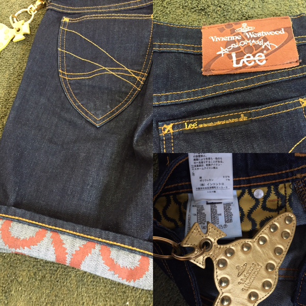 メンズ 未使用 Vivienne Westwood デニムパーカー 変形 オーブ刺繍