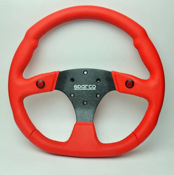 新品 SPARCO 競技用ステアリング モデル35φ 赤色 Sparco 015THPUGR345