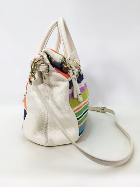 【ケイトスペード】２wayバッグ★カラフル★ボーダー★マルチ★