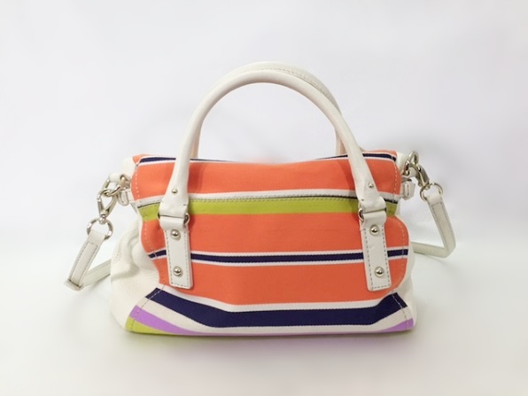 【ケイトスペード】２wayバッグ★カラフル★ボーダー★マルチ★