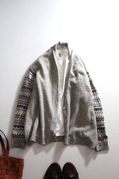 スタジオクリップ★ナチュラルなショールカーデ(訳あり)