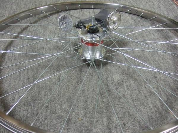 (No76)26インチ★ハブダイナモ(DH-2N40-J/シマノ製)LED ライト付