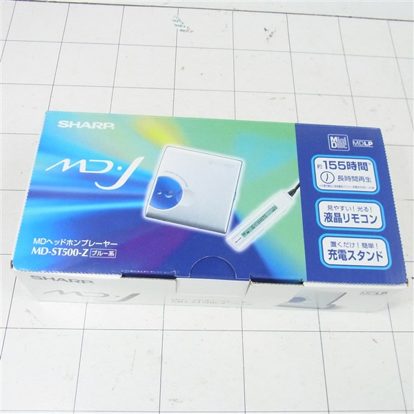 SHARPシャープ ポータブルMDプレーヤー MD-ST500 未使用
