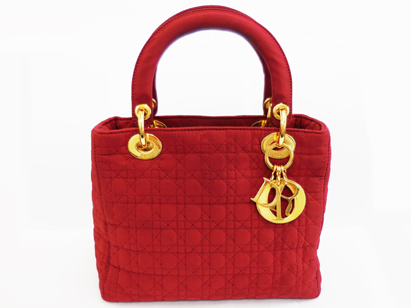 1円 ディオール レディディオール キャンバス ハンド バッグ　