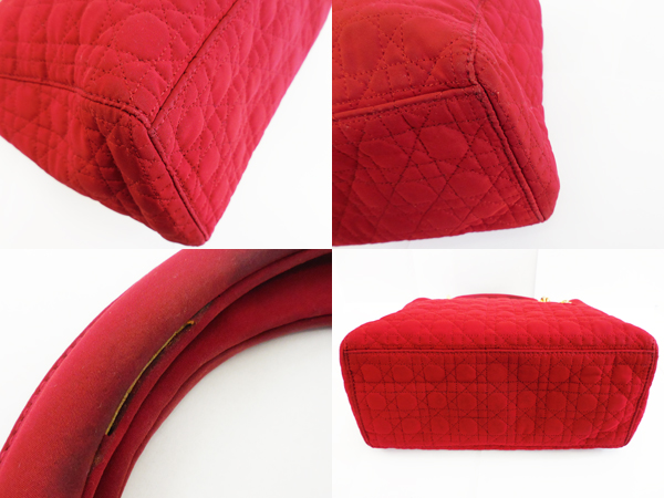 1円 ディオール レディディオール キャンバス ハンド バッグ　