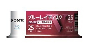 特価処分品★SONY BD-RE x 100枚(繰返し録画用) ■25BNE1VLPP2