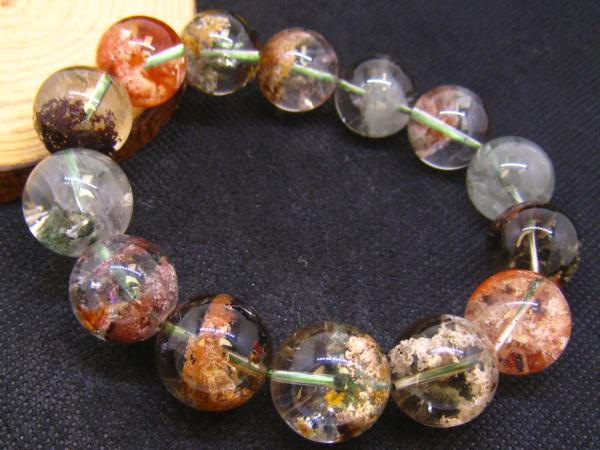 1011f935【多彩なガーデンクォーツ庭園水晶 16.5-17.5mm 9G☆特別ご奉仕☆