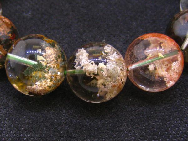 1011f935【多彩なガーデンクォーツ庭園水晶 16.5-17.5mm 9G☆特別ご奉仕☆