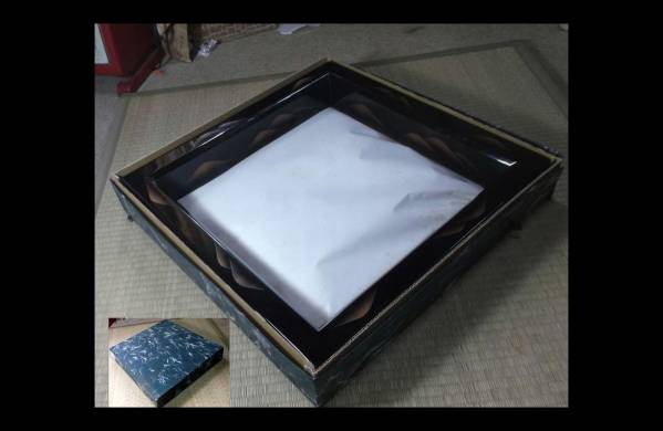 〓夢枕〓茶道具・真塗・遠山蒔絵・炉縁化粧箱入・美品 茶道具 【公式通販】