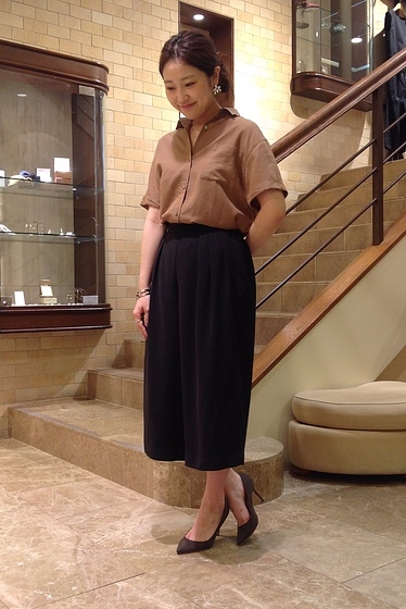 スピック＆スパン ガウチョパンツ