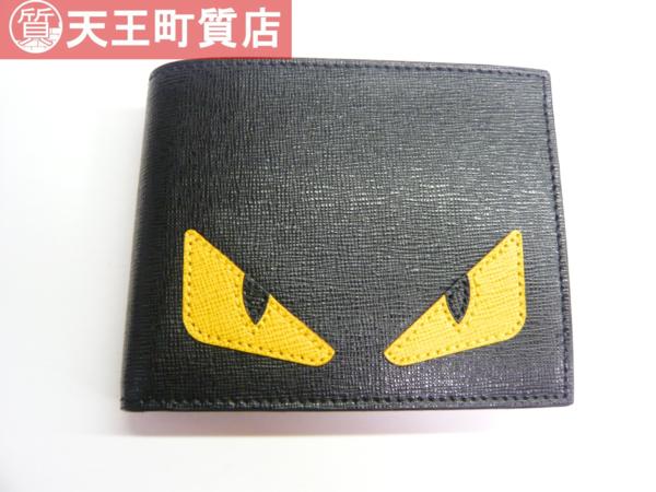 中古【ＦＥＮＤＩ】2つ折り財布 バッグバグス モンスター