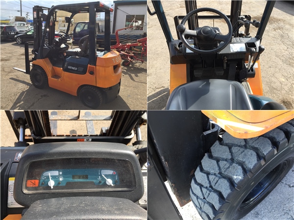 岩手県発 トヨタ フォークリフト GENEO15 7FGL15 許容荷重1.5t(農業 
