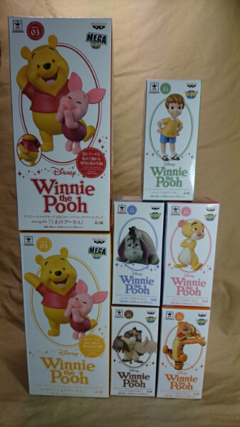 ディズニー ワールドコレクタブル プーさん 全5種+MEGA 2種