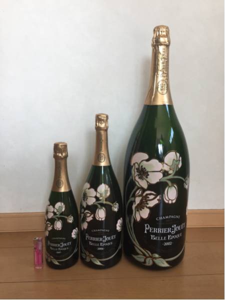 ペリエ・ジュエ ダミーボトル3本セット 非売品ダミーボトル 3本セットPERRIER-JOUET BELLE EPOQUE 食品、飲料