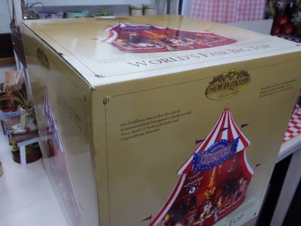 【レア】ミスタークリスマス★ビッグトップ サーカス★オルゴール旗あり ミスタークリスマス サーカス団 オルゴール World' Fair BIG TOP