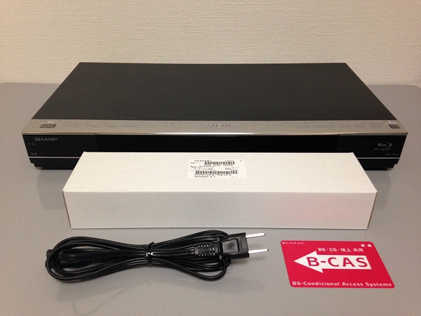 シャープ ブルーレイレコーダー BD-W550 【中古】 リモコン新品