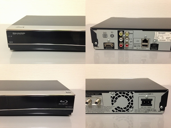 シャープ ブルーレイレコーダー BD-W550 【中古】 リモコン新品