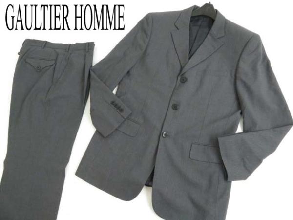 人気▲ジャンポール・ゴルチエ オム シングルスーツ グレー