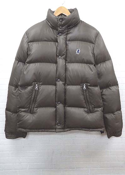 ジムフレックス ダウンジャケット ジャンパー カーキ ブラウン L