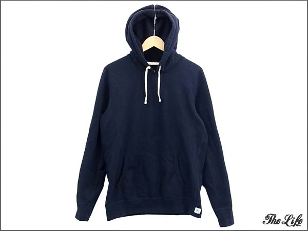 即決】REIGNING CHAMP チャンプ スウェットパーカーL/紺 REIGNING