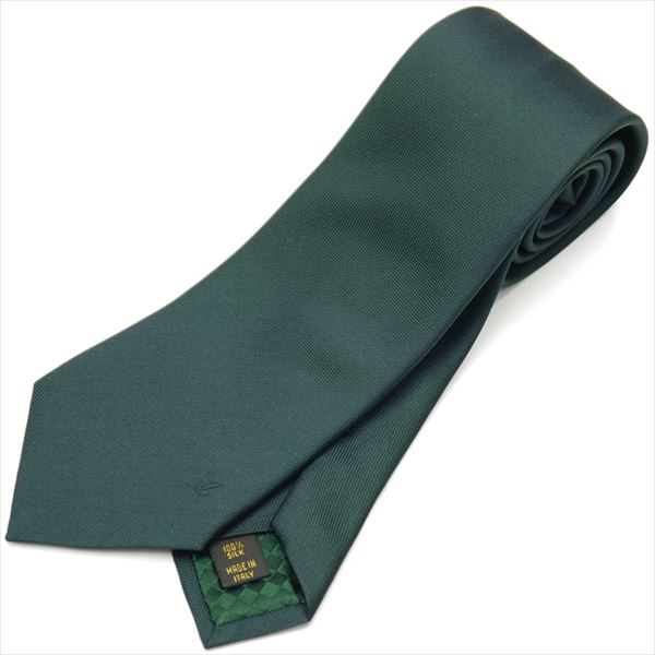 新品/LOUIS VUITTON/ネクタイ/ルイ/無地/ダークグリーン/48931