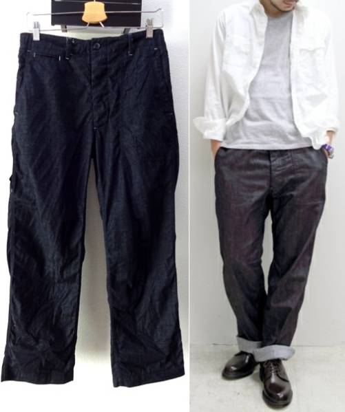 美品Engineered Garments×BEAMS+グラスフィールドパンツ デニム