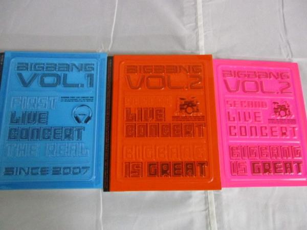 韓流 BIGBANG DVD FIRST・SECOND LIVE vol.1 vol.2 3点セット