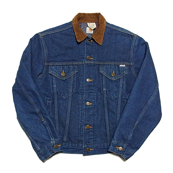 80s USA製 100th Carhartt デニムジャケット 裏付き サイズ 38