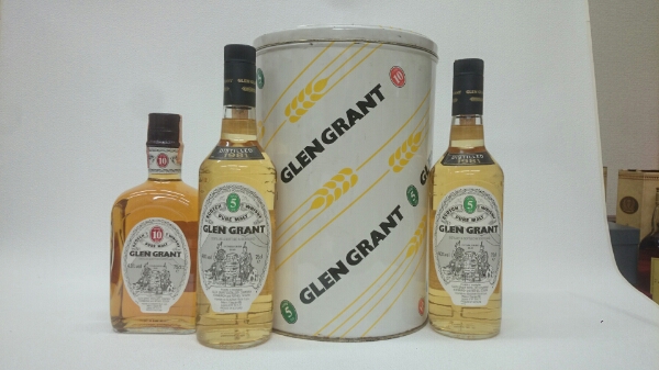 【レア】グレングラント10年 5年×2 計3本セット 大きな缶入り