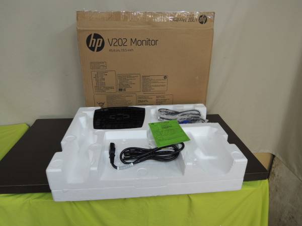 HP 19.45インチワイドモニターV202 開梱品 保証書あり