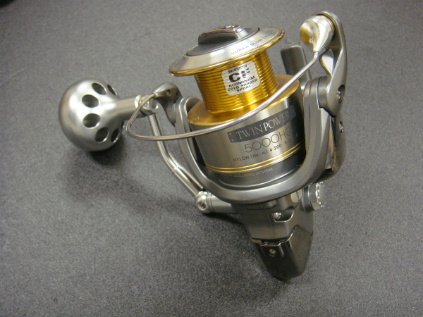 OH済 シマノ 02ツインパワー 5000HG AR-B追加ハンドル交換TXENF
