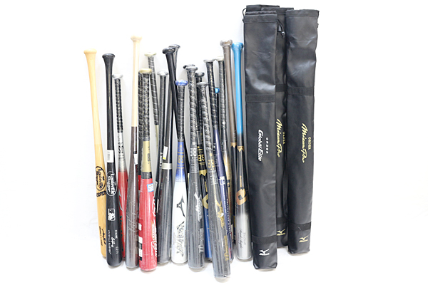 ▼野球 バット まとめて20本+ケース5本 硬式 軟式 未使用品多数
