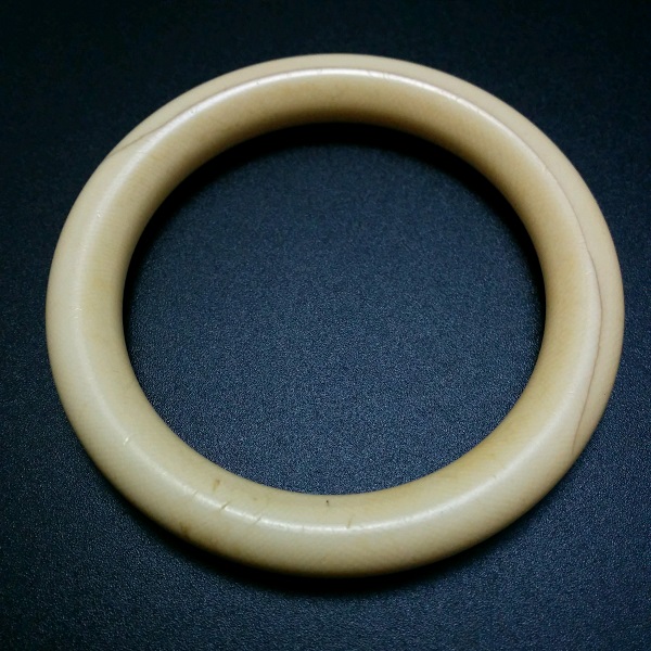 本象牙 バングル ブレスレット アイボリー 18g 象牙保証 訳有