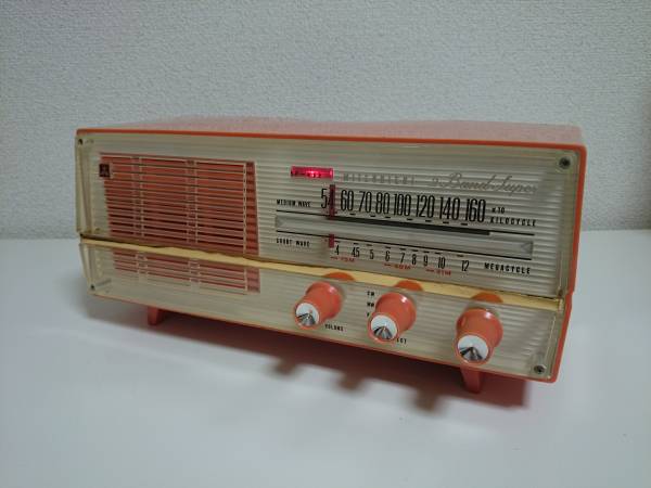 整備済】 三菱 2バンド 真空管ラジオ 5P-468 かなりやQ似 三菱 5P