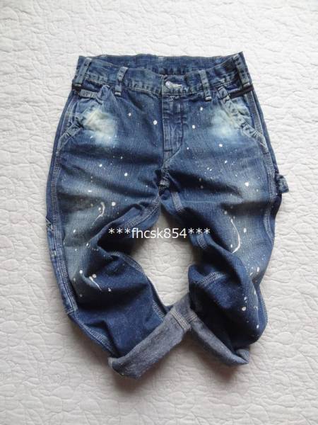ゴートゥー go to hollywood 140cm ペンキ汚しデニム ジーンズ GO TO