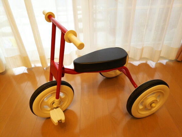 無印良品 無印 三輪車 レッド 赤