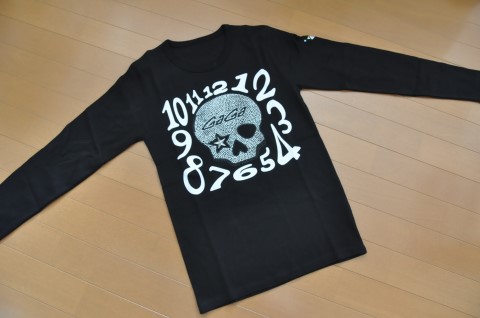 ★☆GaGa MILANO ガガミラノ　ロンT　スカル　XXL　黒☆★