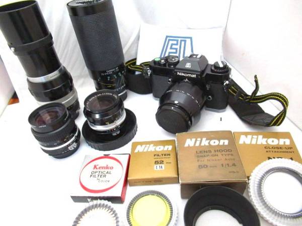 ニコン 24mm/NIKOMAT EL 50mm/タムロン 70-210 ジャンク☆807