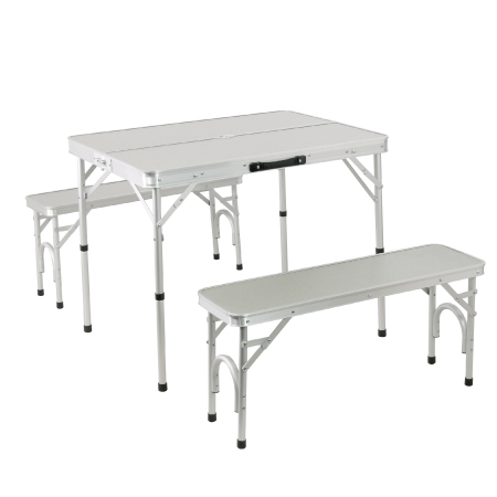 アルミピクニックテーブルセット 2WAY シルバー ALPT-90 アウトドア