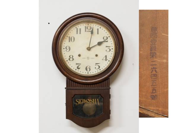 古い掛時計 精工舎　370