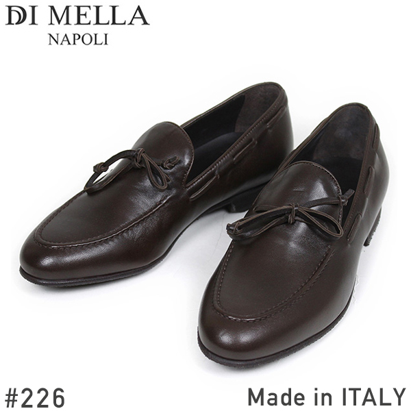 Di Mella ディメッラ 226 レザーキャンプモカシン ブラウン 5.5 Di