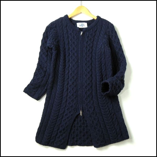 ジョンモロイ John Molloy ジップニットコート [34A1813]