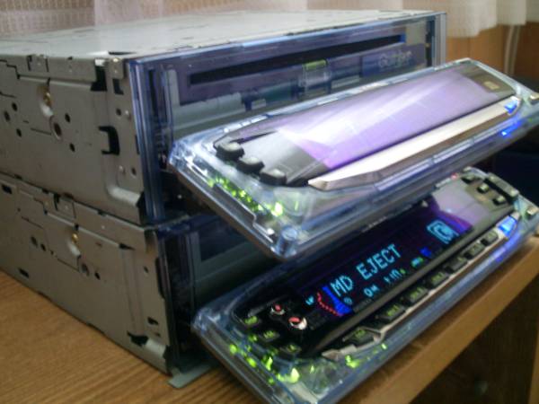 Gathers KENWOOD MX-414F SC-414F CD/MDデッキ Gathers/ホンダ純正 MD[MX-414F] CD[CS-414F]スケルトン シースルー