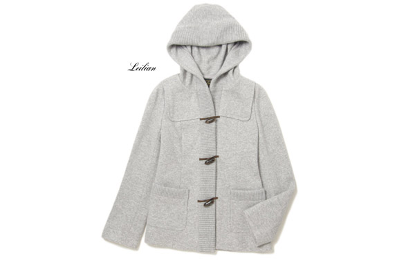 美品★LEILIANレリアン4万★お洒落！カシミアコートR286