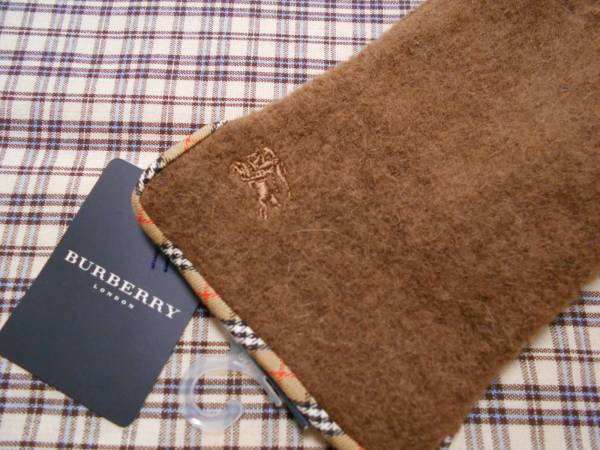 ★新品★バーバリー　冬必須♪女性用手袋　マーク入/茶